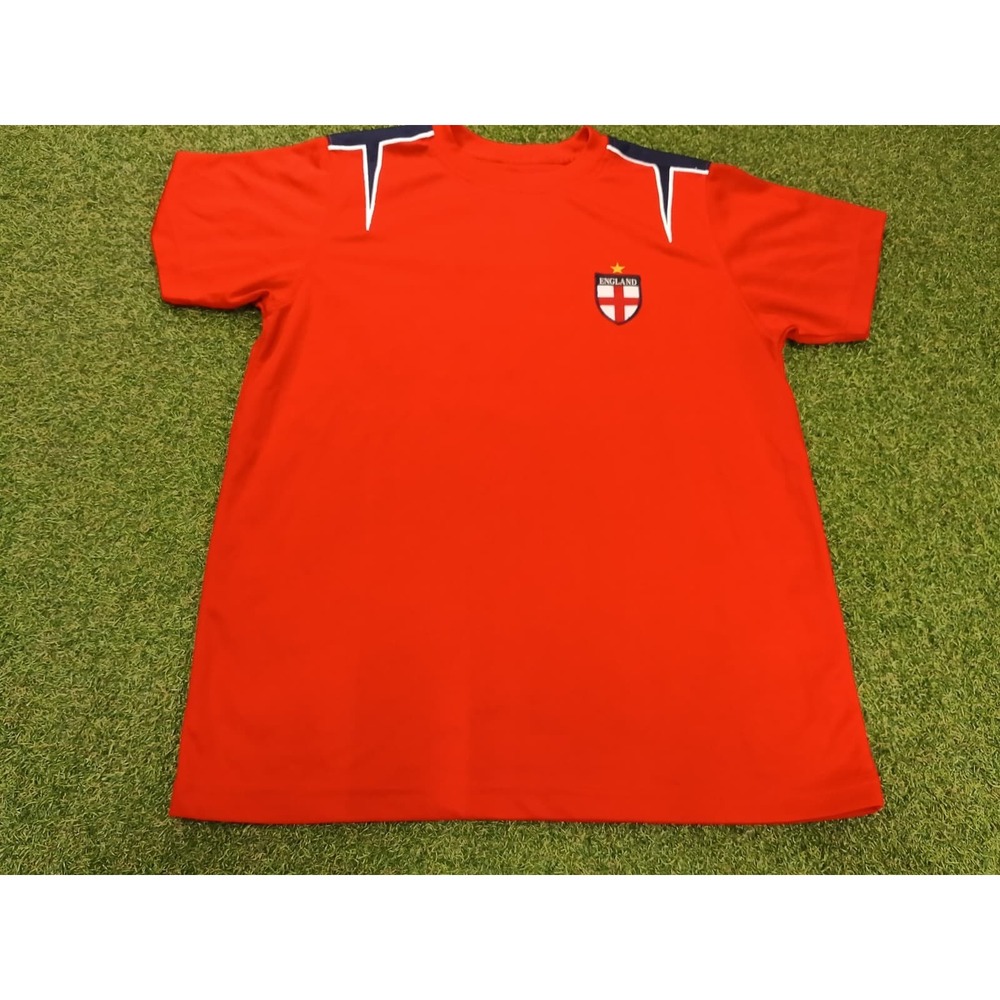 Vintage England National Team Jersey Mens L‎ Red FIFA World Cup Training Soccer